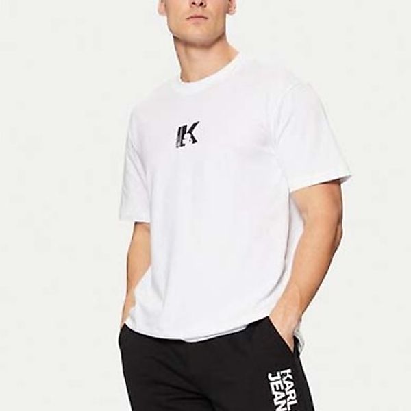 Karl Lagerfeld  T-Shirt Reg Ss K Logo Tee White günstig online kaufen