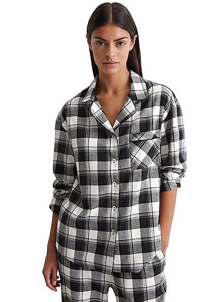Marc O'Polo Pyjamaoberteil Homey Flanne mit Karomuster und Brusttasche günstig online kaufen
