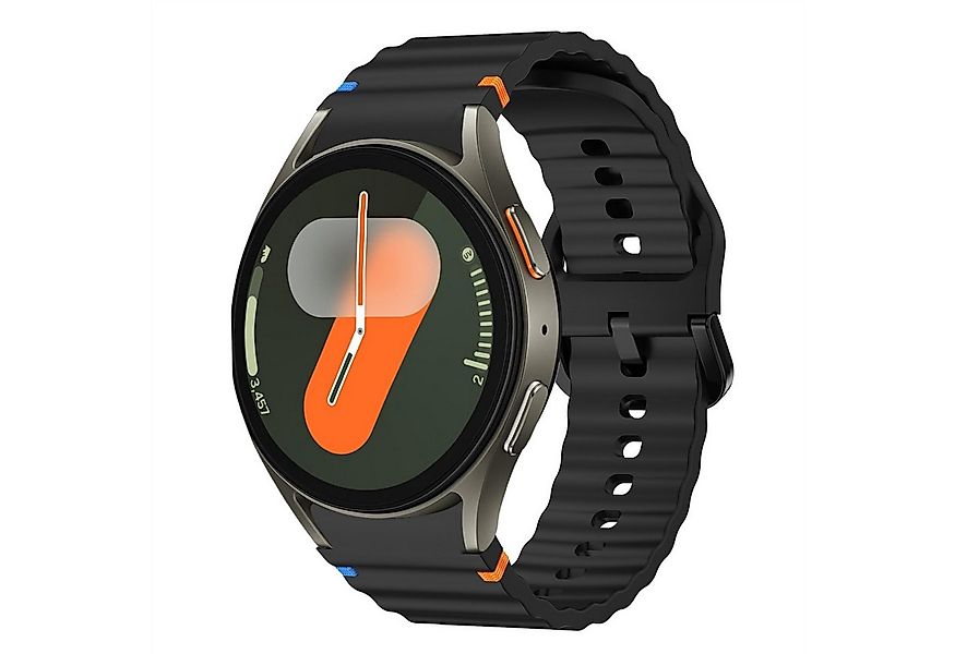 Wigento Smartwatch-Armband Für Samsung Galaxy Watch 7 44 / 40mm Silikon Des günstig online kaufen