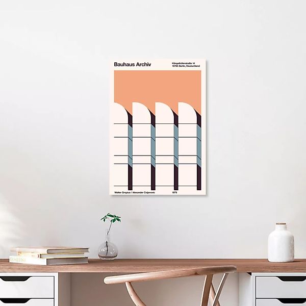 Poster / Leinwandbild - Bauhaus Archiv günstig online kaufen