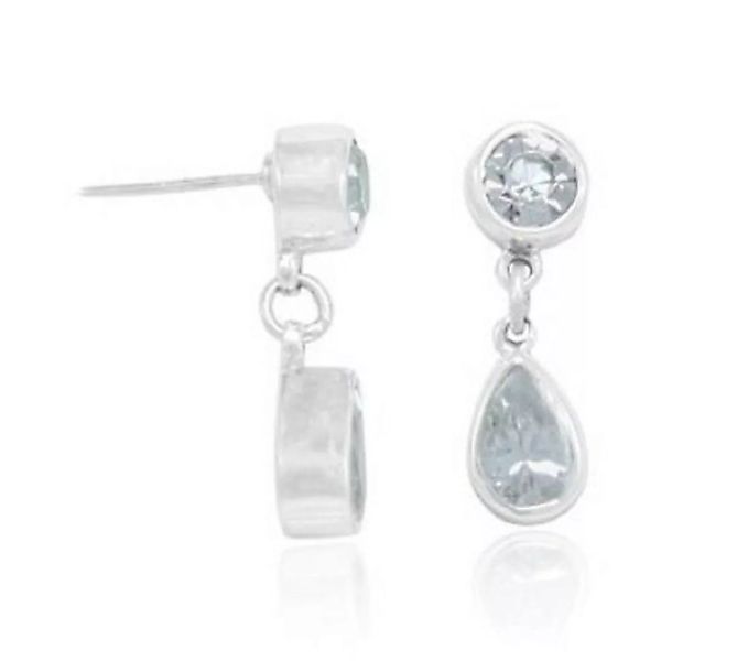Silber Ohrringe Weiße Zirkonia Stein Fair-trade Und Handmade günstig online kaufen