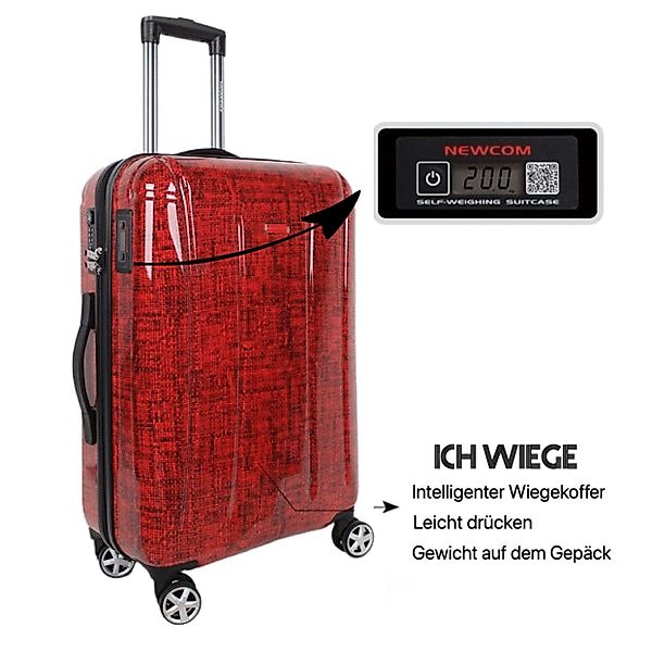 NEWCOM Hartschalen-Trolley Hartschalenkoffer 24 Zoll mit günstig online kaufen