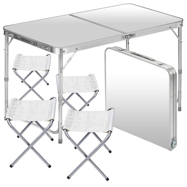 Goods+Gadgets Klapptisch Klapptisch-Set mit 4 Stühlen günstig online kaufen