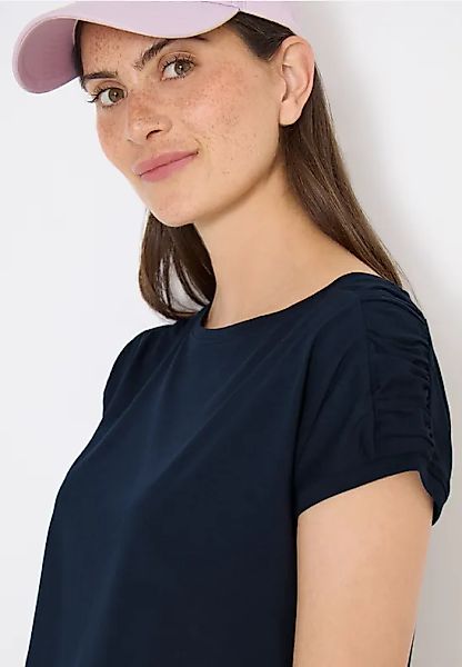 Kurzarm Shirt mit Raffung günstig online kaufen