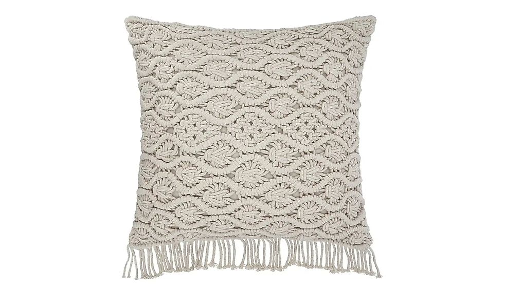 como Kissen  Macrameoptik ¦ beige ¦ Maße (cm): B: 45 Dekokissen & Decken > günstig online kaufen