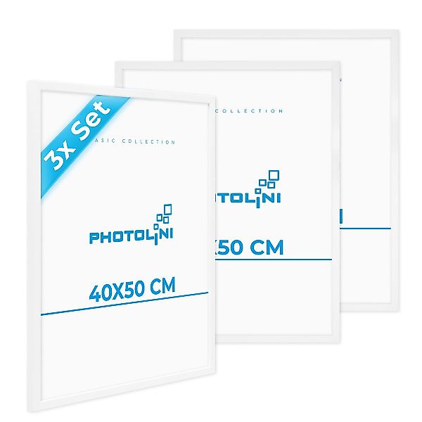 PHOTOLINI Bilderrahmen 3er Set, stabiles MDF-Holz, mit Acrylglas, extra Zub günstig online kaufen