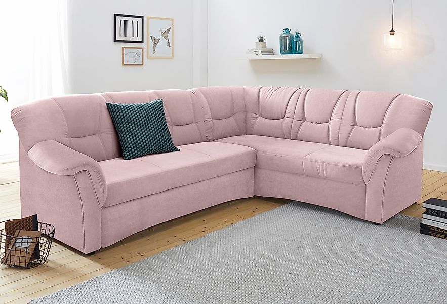 DOMO collection Ecksofa "Sarafina zeitlos und komfortabel, optional mit Fed günstig online kaufen