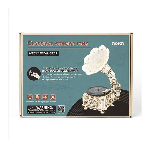 Robotime Puzzle Robotime Retro Grammophon Mechanisches günstig online kaufen