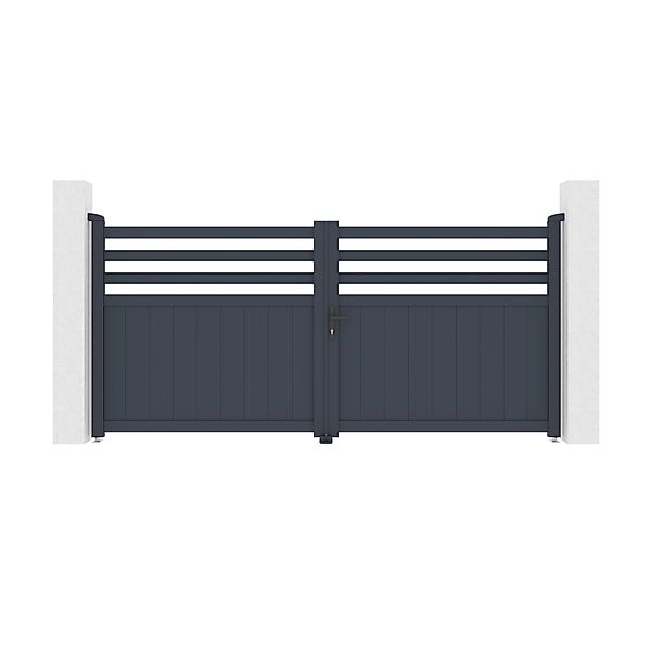Casanoov Flügeltor Elektrisch 3M Nevis H 140Cm & Drehtorantrieb Hicker B200 günstig online kaufen