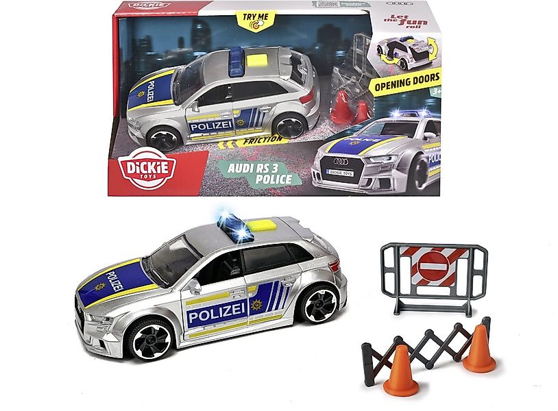Dickie Toys Spielzeug-Polizei Spielfahrzeug Polizei Auto Go Real / SOS Audi günstig online kaufen