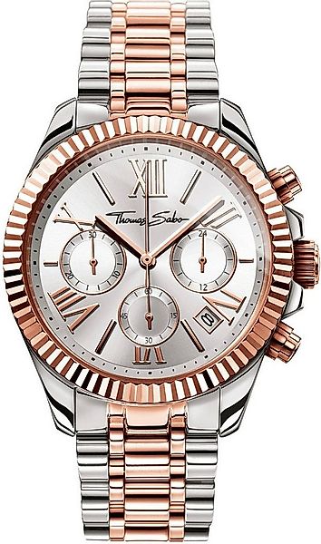THOMAS SABO Chronograph DIVINE CHRONO WA0221-272-201-38 MM, Quarzuhr, Armba günstig online kaufen