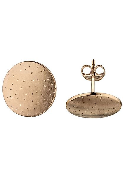 JOBO Paar Ohrstecker Ohrringe Teller 15 mm, 925 Silber roségold vergoldet m günstig online kaufen