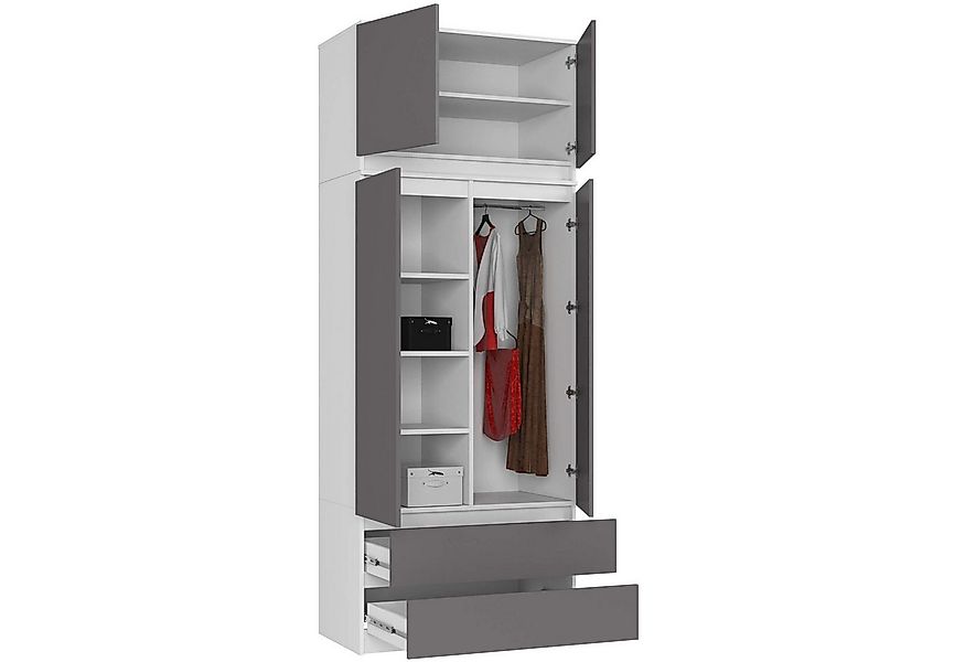 Raumhirsch Furniture Kleiderschrank Moderner Kleiderschrank – Eleganter Sta günstig online kaufen