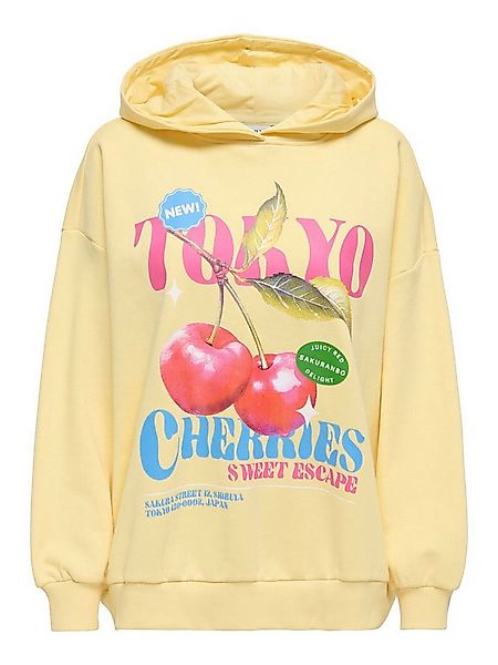 ONLY Sweatshirt ONLELO L/S PRINT HOOD BOX SWT Baumwollmischung, regular fit günstig online kaufen