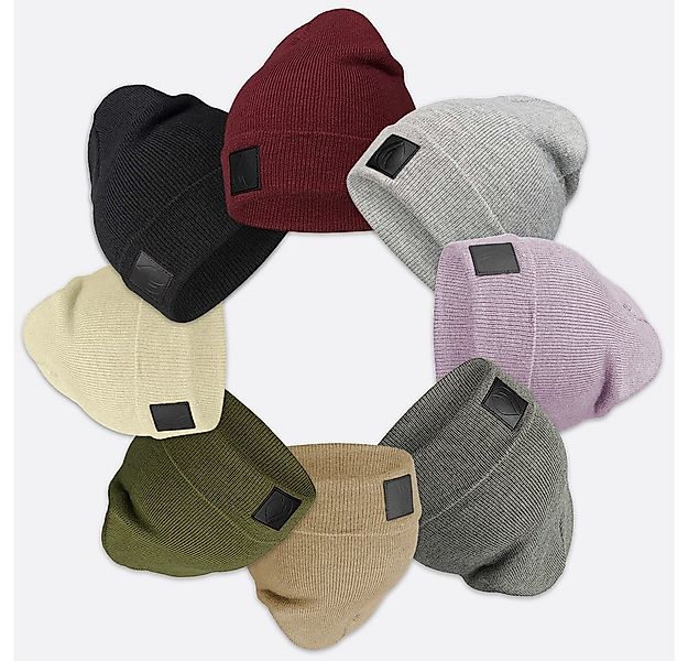 OCCULTO Beanie Leatherpatch Winter Mütze Beanie (Black Label) günstig online kaufen
