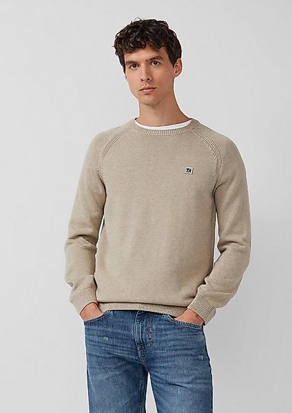 s.Oliver Longpullover Strickpullover Strickpullover aus Baumwolle mit Ragla günstig online kaufen