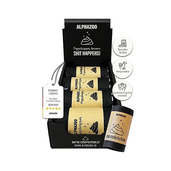ALPHAZOO Hundekotbeutel Kotbeutel für Hunde I günstig online kaufen