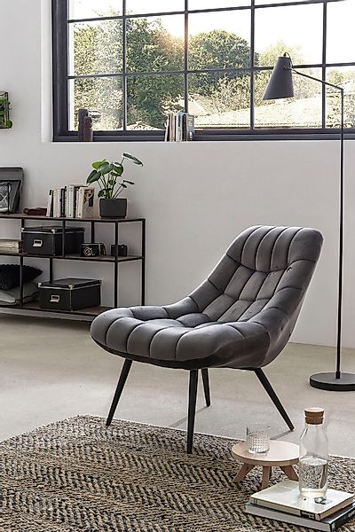 SalesFever Relaxsessel, mit XXL-Steppung, mit schwarzen günstig online kaufen