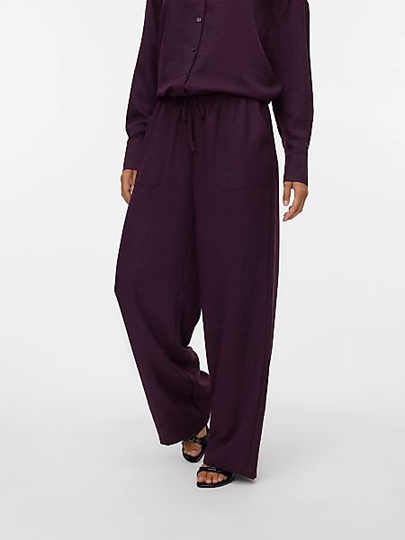 Vero Moda Schlupfhose "VMMELANEY HW LOOSE PANT WVN GA NOOS" Kunstfaser, loo günstig online kaufen
