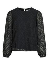 Vila Blusenshirt Chices Oberteil mit Textur günstig online kaufen