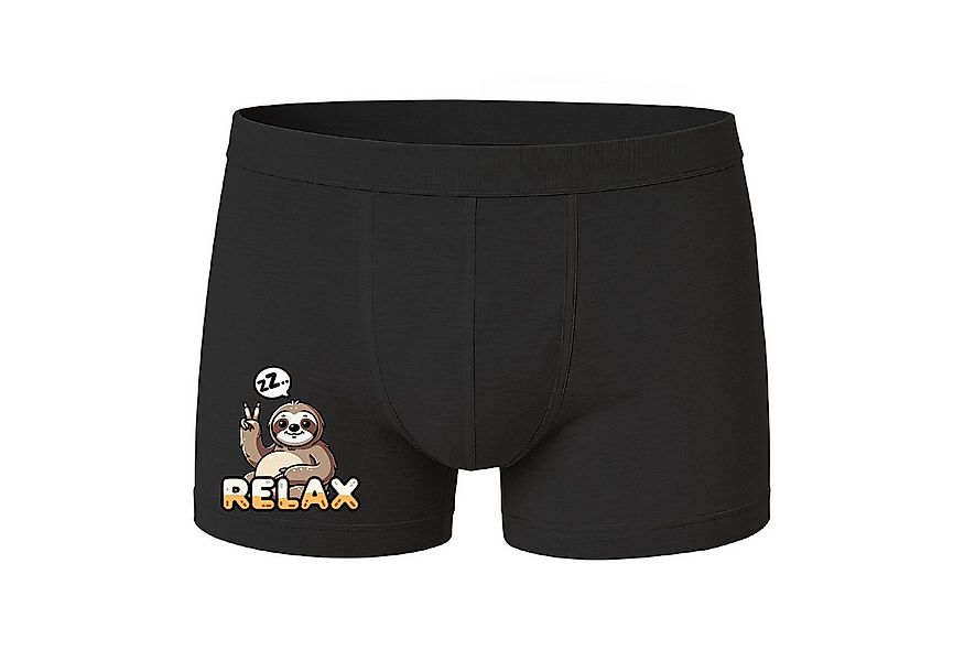 deinshirt Boxershorts Boxershorts Relax Faultier mit Motiv bedruckt günstig online kaufen