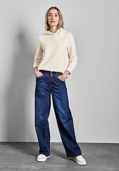 STREET ONE Hoodie mit elastischem Materialmix günstig online kaufen