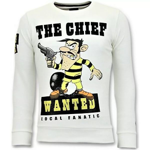 Local Fanatic  Sweatshirt Rhinestones Heren The Chief Wanted günstig online kaufen
