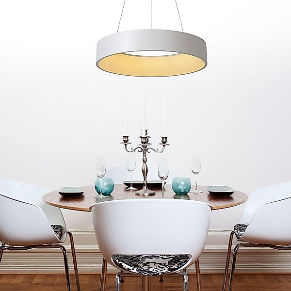 LED Pendelleuchte Talowe in weiß, 600mm günstig online kaufen