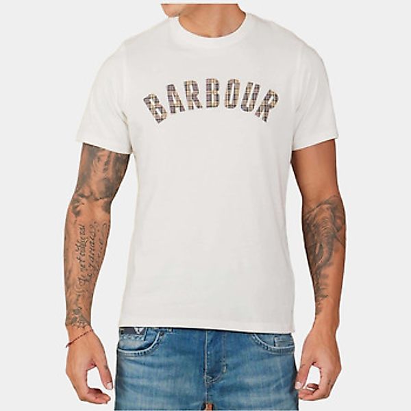 Barbour  T-Shirt berwick tartan t-shirt - whisper white günstig online kaufen