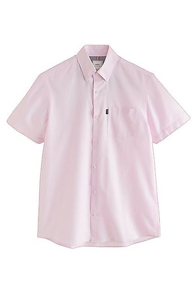 Next Kurzarmhemd Bügelleichtes Regular Fit Button-down-Oxfordhemd (1-tlg) günstig online kaufen