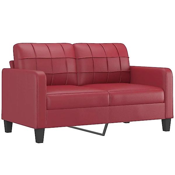 vidaXL 2-Sitzer-Sofa Weinrot 140 cm Kunstleder 359120 günstig online kaufen