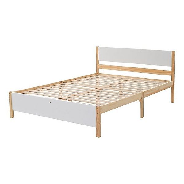 OKWISH Holzbett Einzelbett, Jugendbett, Gästebetten Funktionsbetten (140x20 günstig online kaufen