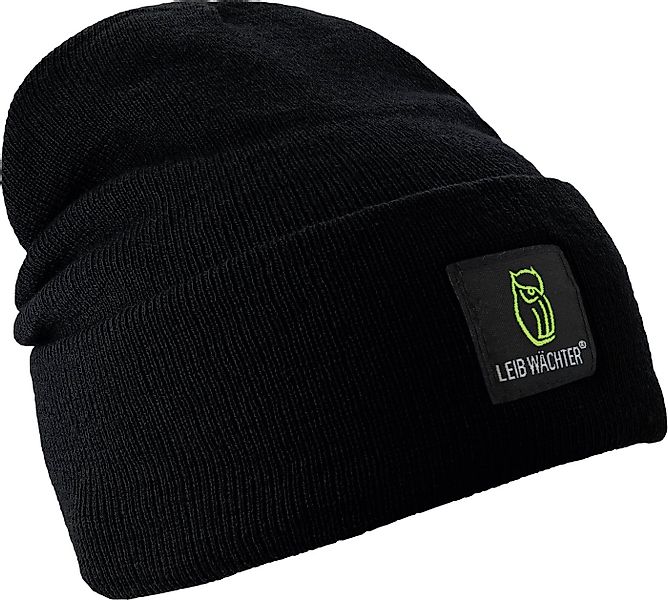 Leibwächter Strickmütze Leibwächter Beanie Mütze schwarz günstig online kaufen