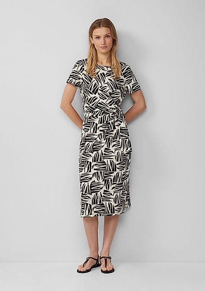 s.Oliver Midikleid Kleid Jersey-Kleid mit Knotendetail günstig online kaufen