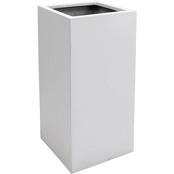 Vivanno Pflanzkübel Block 30 cm x 30 cm x 60 cm Weiß günstig online kaufen
