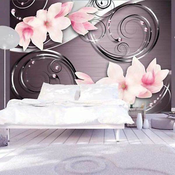 artgeist Fototapete Rosa Phantasmagorie rosa/grau Gr. 150 x 105 günstig online kaufen