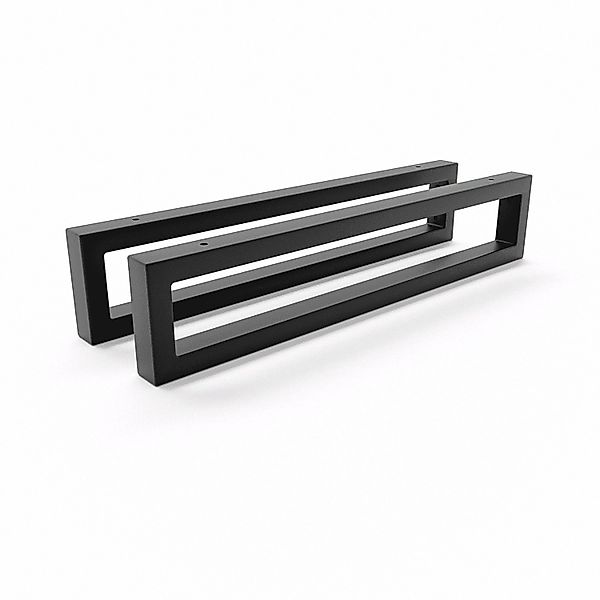 HEVVA Waschtischhalterung RHEIN 10 cm Hoch 50 cm Tief 2er Set Schwarz günstig online kaufen