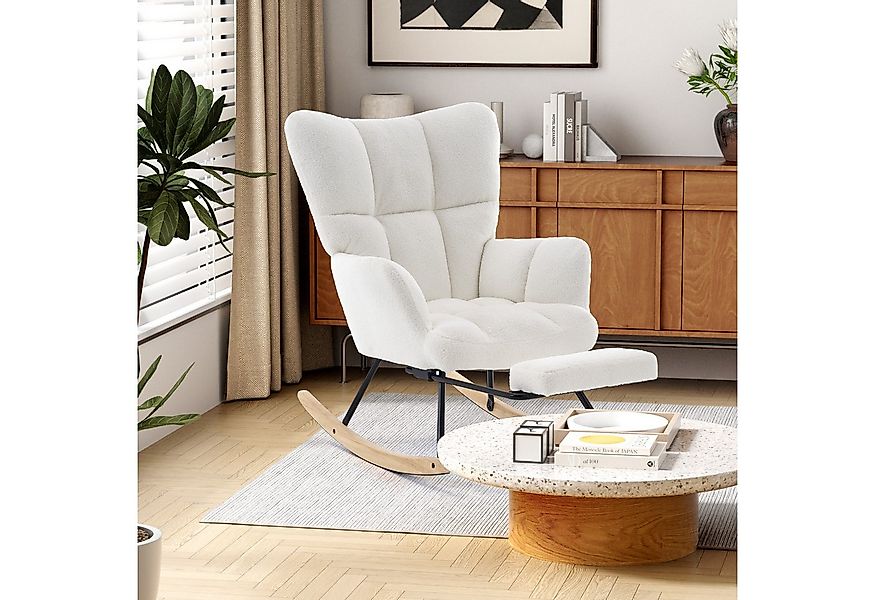 STILVORA Schaukelstuhl Schaukelsessel wohnzimmer verdickte Relaxsessel mit günstig online kaufen