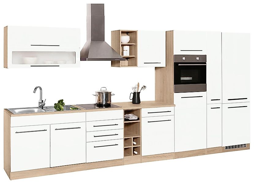 KOCHSTATION Küchenzeile »KS-Eton«, ohne E-Geräte, Breite 390 cm günstig online kaufen