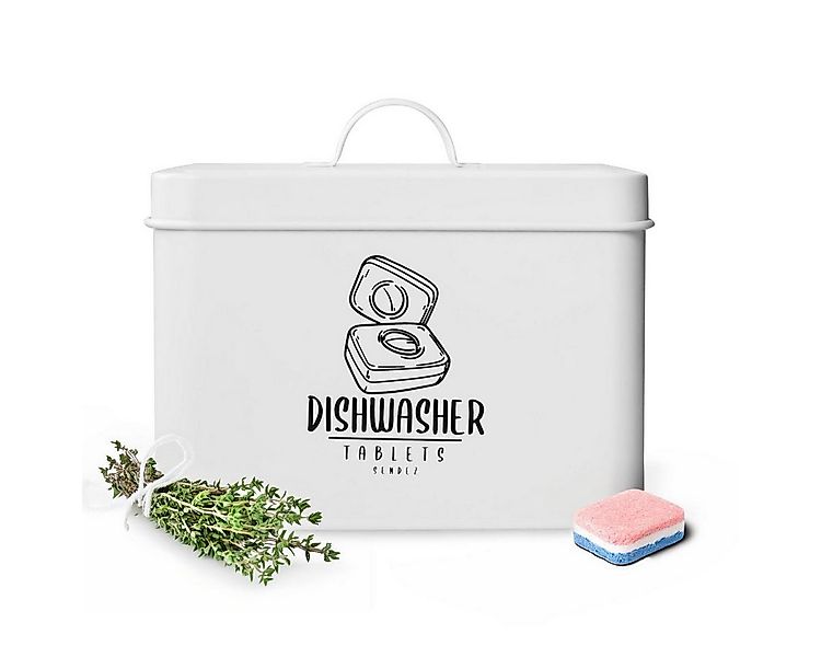 Sendez Aufbewahrungsbox für Geschirrspültabs Metalldose Waschpulverdose günstig online kaufen