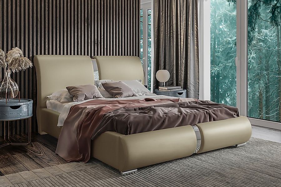 99rooms Polsterbett Lourdes (Schlafzimmerbett, Bett), 120/140/160/180/200 x günstig online kaufen