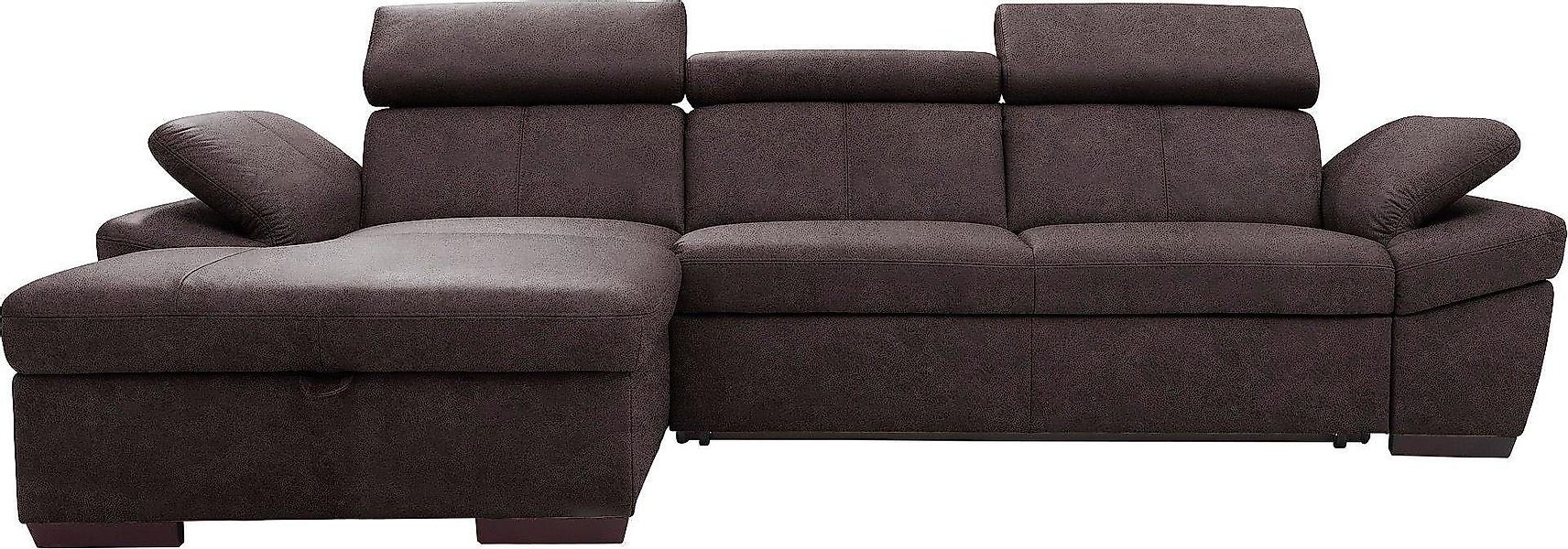 exxpo - sofa fashion Ecksofa "Salerno, Funktionssofa, Breite 280cm, hoher S günstig online kaufen