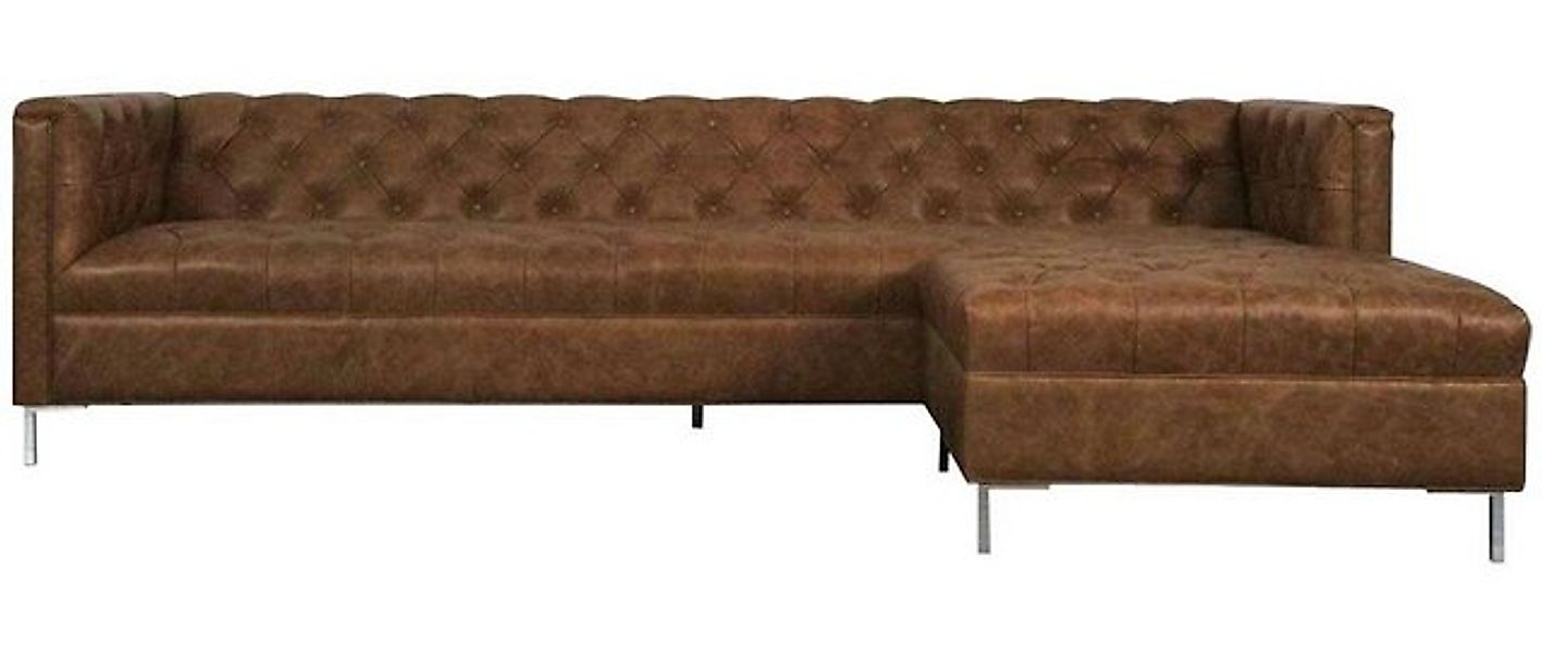 JVmoebel Ecksofa Braune Eckcouch Western Stil Eckgarnitur Eckcouch Garnitur günstig online kaufen