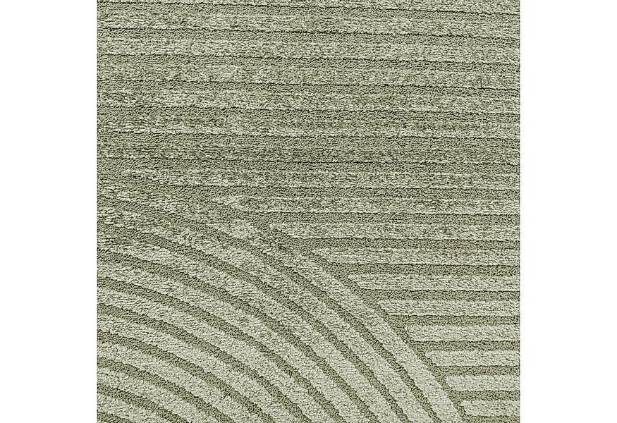 Carpetia Teppich Teppich Wohnzimmer Höheneffekt im Bogenmuster in grün, rec günstig online kaufen