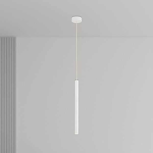 LED-Hängeleuchte Rulo, beige, Stahl, Ø 3,2 cm günstig online kaufen