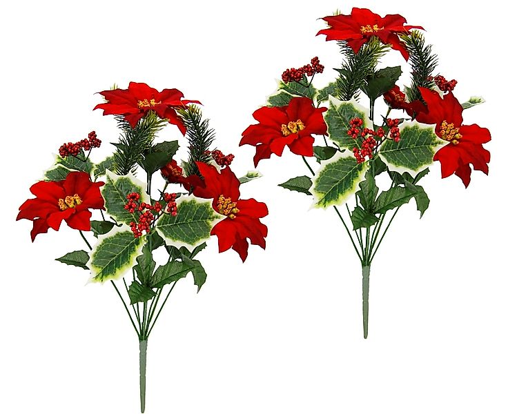 I.GE.A. Kunstblume "Poinsettiastrauß" günstig online kaufen