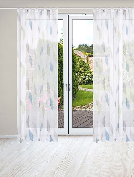 HOME WOHNIDEEN Vorhang »PAOLO«, (2 St.), 2er Pack Schlaufenschal PAOLO bedr günstig online kaufen