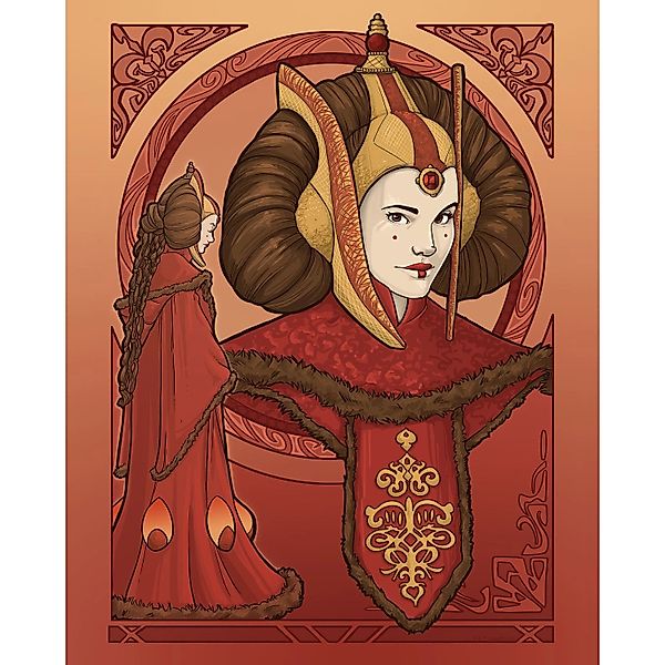 Komar Wandbild "Star Wars Queen Padmé Amidala" Disney Set, 1 Stk. tlg. 40 x günstig online kaufen
