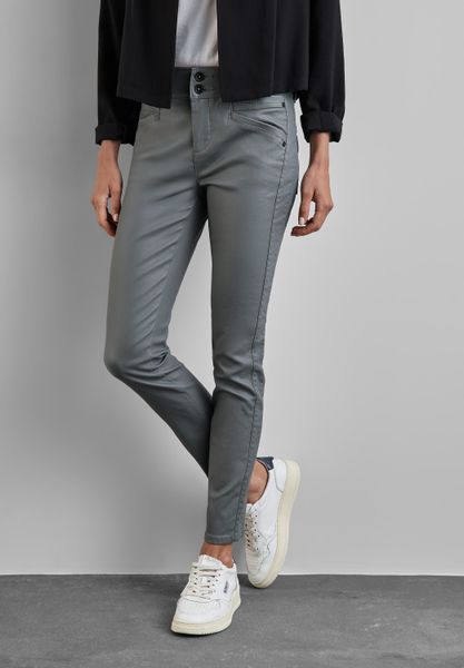 STREET ONE Lederimitathose Middle Waist günstig online kaufen