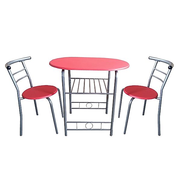 HTI-Living Essgruppe Tischgruppe Rot Merit, (Set, günstig online kaufen